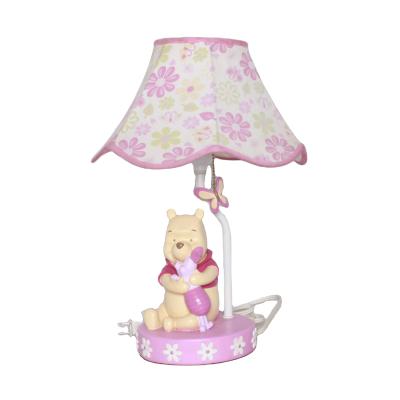 China Handwork LED Lamp Sweetly Bear Figurine Kids Resin Table Lamp Modern Living Room Bedside Lamp For Home Decor for sale