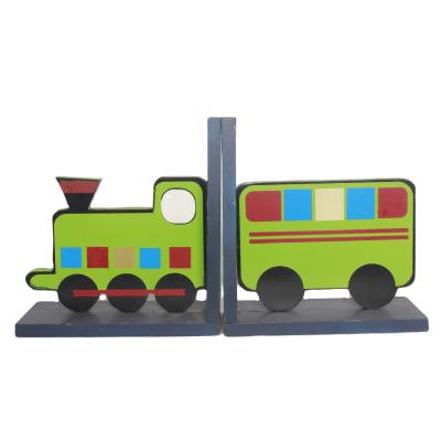 China Decorative Train Shape Handwork Decor Book Ends Resin Bookends for Tabletop and Kids Gifts for sale