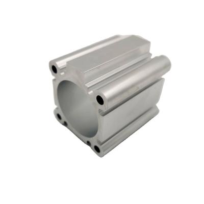 China Electrical Accessories Aluminum Cylinder Aluminum Alloy Round Pneumatic Cylinder Tube for sale