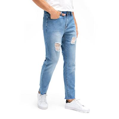 China 2021 Mens Jeans 80% Cotton Hip Hop Style Custom Mens Jeans Breathable Jeans Men for sale