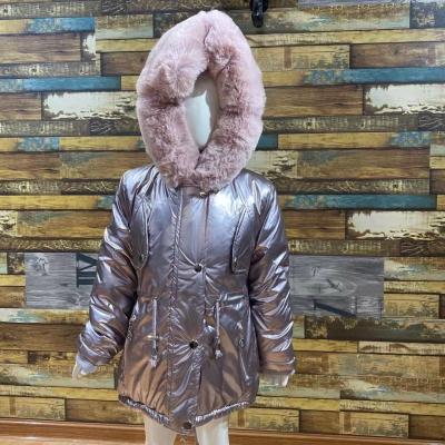 China Winter Baby Girls Toddler Reflective Jackets and Coats Jackets Custom Made Detachable Faux Fur Hood Breathable Coat for sale