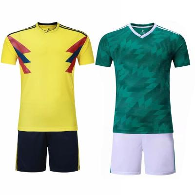 China Shirts & Tops Selection Football Jersey 2018 Wholesale Football Uniform Set for sale