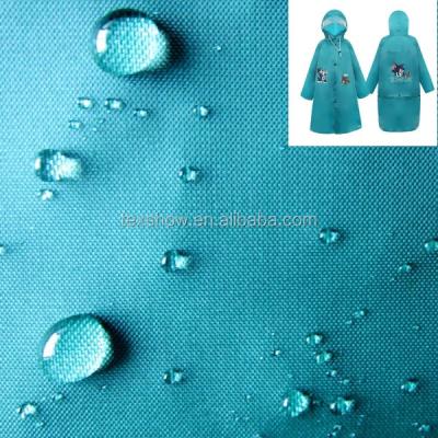 China Raincoat Waterproof Washable PVC Coated Plaid 190t Taffeta Fabric For Raincoat Rain Wear for sale