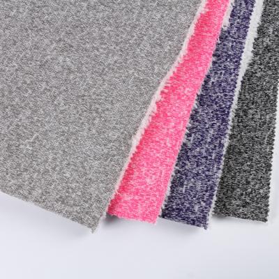 China High Quality Brushed Sueded yarn dye knitted weft 100 poly hacci bonded fleece sherpa fabric for sale