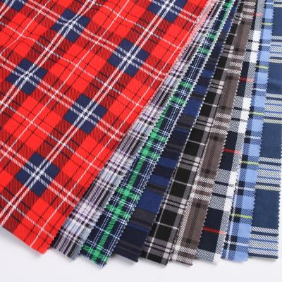 China Scotticize Check Sustainable Design Printed Plain Spun Jersey 100% Polyester Knit Fabric for sale