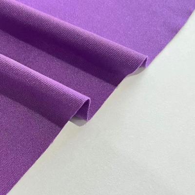 China High quality purple 150d 95 dty polyester sports spandex tank top fabric wholesale viable for sale