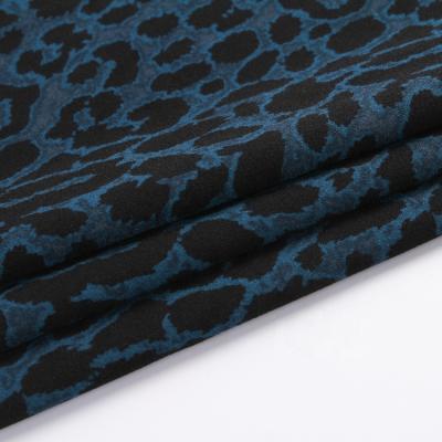 China Custom print composition dty magic blue and black workable in stretch well scuba fabric for sale