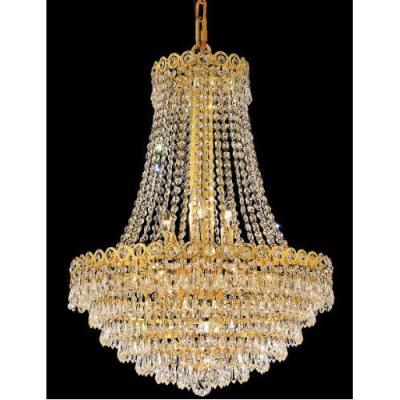 China Wholesale Exquisite Chrome Crystal Chandelier Light Gold Chandelier LL0019 for sale