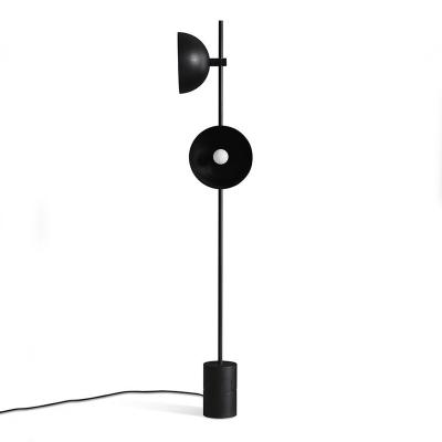 China LD-020 Exquisite Black Double Head Floor Lamp, Marble Floor Lamp for sale