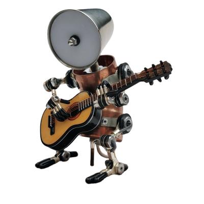 China D861 Metal Robot LED Bedside Table Lamp Home Decoration Lamp Modern Unique Handmade Adjustable Robot Musical Instrument for sale