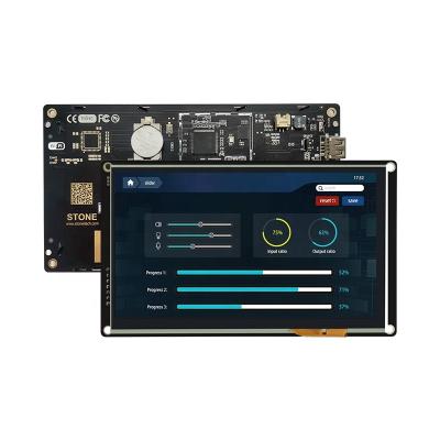 China 7 inch 800*480 HMI touch screen TFT LCD module controlled by ANY MCU with high resolution for industrial use 7 inch for sale