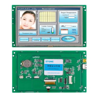 China STONE 7 inch HMI TFT LCD Smart Display Module with UART 7 INCH Controller + Program + Touch + Serial Interface for sale