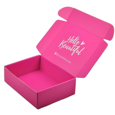 China Recycled Logo Materials Sell Foldable Box Recyclable Corrugated Shipping Hot Custom Ad Gift Packaging Carton For Clothes Hat for sale