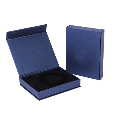 China Large Recyclable Luxury Magnetic Paper Gift Box With Black Logo Paper Cardboard Packaging Box Custom Made Magnet for sale