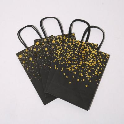 China Custom Wholesale Black Candy Recyclable Matte Custom Wholesale Paper Bag With High Quality for sale