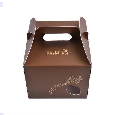 China Recyclable Disposable Cardboard Packaging Paper Large Cake Box Birthday Cake Box for sale