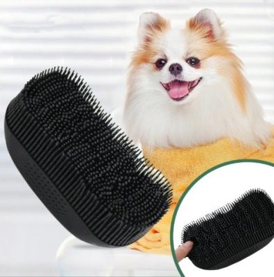 China Stocked Pet Bathing Massage Brush Cat Massage Comb Dog Bathing Massage Stabilized Feeds for sale