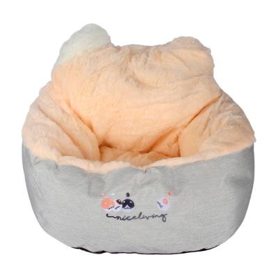 China High Quality Breathable Cute Comfortable Warm Cute Dog Cat Kennel Soft Washable Pet Bed for sale