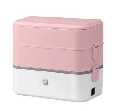 China Portable Electric Household Kids Food Heater Food Warmer Lunch Box Stainless Steel Electric Lunch Box for sale