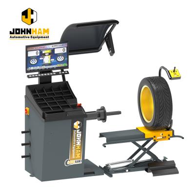 China LCD Display Car Wheel Balancer With Hand Lock Auto Rocker Tire Balancer With Wheel Lifter JWB680+JWL80 JWB681+JWL80 for sale