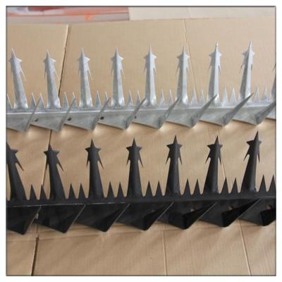 China Anti Boundary Wall Climb Palisade Wall Spike Galvanized Security Wall Spike Barrier for sale