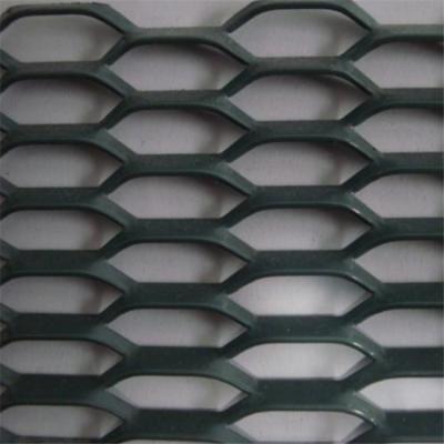 China High Strength Security Black Expanded Metal Mesh , Smooth Faced Aluminum Expanded Mesh Sheet for sale