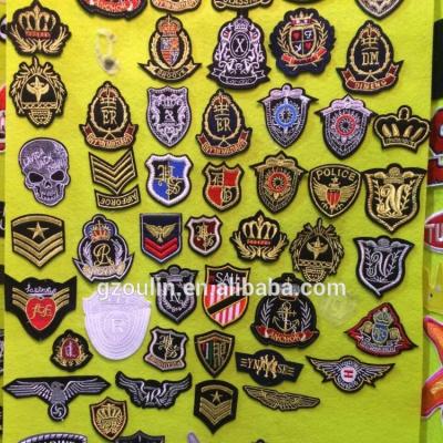 China 2017 fashion 3D design badges letter fabric embroidery patches factory price factory price embroidery direct sale custom patches factory for sale