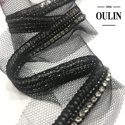 China Bags Rhinestone Chain Trim With Mesh Design Designs New Fashion Clothes for sale