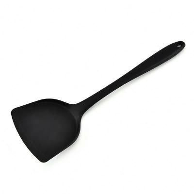 China Silicone Kitchen Dish Shovel Spatula Non-Stick Spatula Non-Stick Shovel Pan Kitchen Tool Chinese Free Shipping Black Red for sale