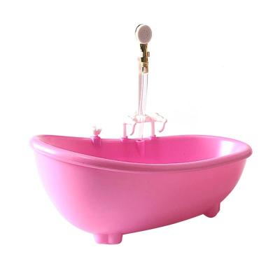 China Other Bathtub Water Spraying Electric Plastic Funny Doll Toys Bathe Bath Toy Cleaning Tub Bathtub With Battery Free Sprayer for sale