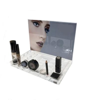 China Fashional Promotional Cosmetic Display Box Acrylic Cream Cosmetic Display Stand for sale