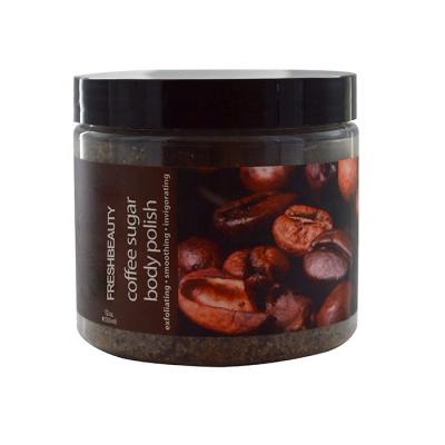 China Exfoliator Private Label Exfoliating Smoothing Coffee Boosting Organic Body Scrub for sale