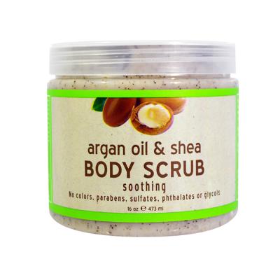 China Wholesale Exfoliator Gently Exfoliate Pure Argan Oil and Shea Butter Body Scrub for sale