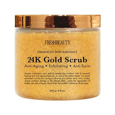 China Exfoliator Exfoliating And Anti Toxin 24k Gold Facial Scrub for sale