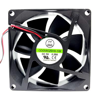 China Building Material Stores Wholesale 5V Ball Bearing 80mm DC Axial Fan for sale