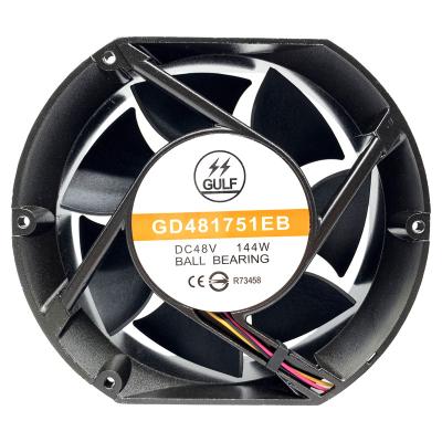 China Building Material Shops 172x150x51mm Double Ball 12V 24V 48V DC Fan With UL for sale