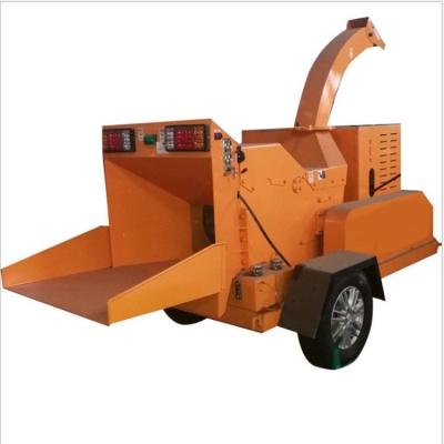 China Portable Mobile Wood Shredder Chipper Scrap Wood Chipper Wood Branches Palmettes Bamboo Chipper Machine Industrial for sale