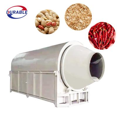 China Medicine Curing Paddy Wheat Onion Grain Drum Dryer Spice Drying Machine Rotary Drum Dryer for sale