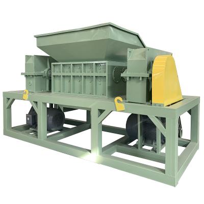 China Shredder Recycling Machines 400 Model Scrap Wooden Pallet Shredder Double Shaft Plastic Rubber Tire Recycling Machine for sale