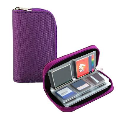 China NATIONAL Factory Wholesale Portable Zipper 4PCS CF Card and 18PCS SD/CF Card Memory Card Holder Storage Pocket Game Case Cover Bbag for sale