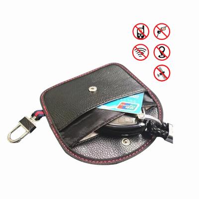 China Fashion 100% Signal Blocker Bag Phone Faraday Bag Rfid Faraday Anti-spy Pouch For Main FOB Signal Blocking Faraday Cage Protector Bag for sale