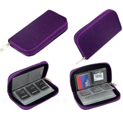 China New Arrivals NATIONAL Memory Card Carrying Case Suitable for SDHC and SD Cards 8 Folios and 22 SD CF Slots Card Bag for sale