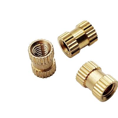 China Heavy Industry M4 Inserts Brass Injection Molds Brass Knurled Threaded Nuts For Plastic for sale