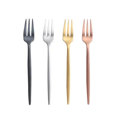 China High Quality Hot Selling Long Lasting Family With Cake Forks Tea Forks 304 Stainless Steel Fruit Fork for sale