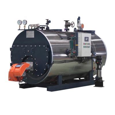 China Horizontal WNS 1 1.5 2 3 4 5 6 8 10 12 15 20 Ton Industrial Fire Tube Natural Gas Diesel Heavy Oil Lpg Fired Steam Boiler For Sale for sale