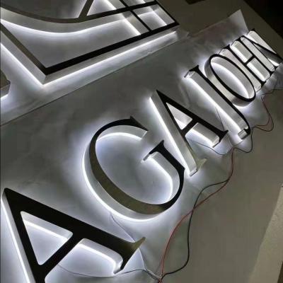 China Acrylic+led+metal Hot Sell LED Acrylic Illuminated Letters LED Advertising Lights Portable LED Letter Sign LED Outdoor Light 2023 for sale