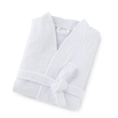 China White Terry Cloth Kimono Collar Designer Hotel Bathrobe 100% Turkish Cotton Comfortable QUICK DRY for sale