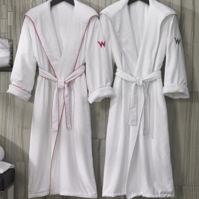 China Custom Hooded Hotel Microfiber Bathrobe Breathable QUICK DRY Long for Women and Men for sale