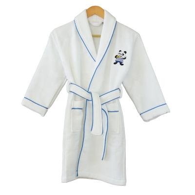 China Luxury Breathable Cotton Waffle Double Layer Hooded Absorbent Bathrobe Nightgowns Children Robes for sale