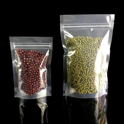 China Food Grade Recyclable Clear Peanut Power Food Ziplock Nut Sealed Plastic Packaging Bags for sale